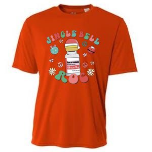 Jingle Bell Roc Crna Icu Nurse Christmas Micu Cvicu Picu Gift Cooling Performance Crew T-Shirt