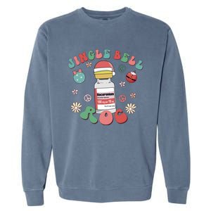 Jingle Bell Roc Crna Icu Nurse Christmas Micu Cvicu Picu Gift Garment-Dyed Sweatshirt