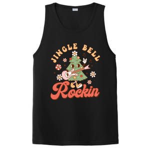 Jingle Bell Rockin Christmas Retro Holiday Tree Groovy Fun Meaningful Gift PosiCharge Competitor Tank