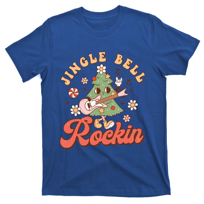 Jingle Bell Rockin Christmas Retro Holiday Tree Groovy Fun Meaningful Gift T-Shirt