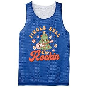 Jingle Bell Rockin Christmas Retro Holiday Tree Groovy Fun Meaningful Gift Mesh Reversible Basketball Jersey Tank