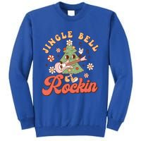 Jingle Bell Rockin Christmas Retro Holiday Tree Groovy Fun Meaningful Gift Tall Sweatshirt