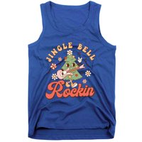 Jingle Bell Rockin Christmas Retro Holiday Tree Groovy Fun Meaningful Gift Tank Top