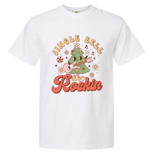 Jingle Bell Rockin Christmas Retro Holiday Tree Groovy Fun Meaningful Gift Garment-Dyed Heavyweight T-Shirt