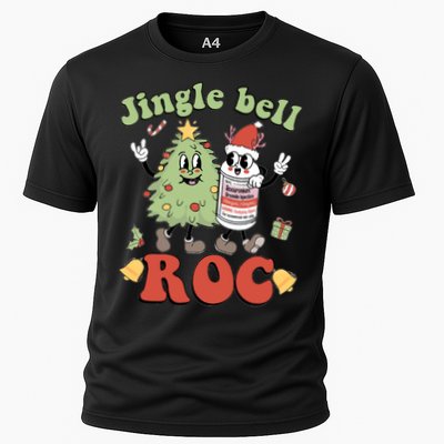 Jingle Bell Roc Icu Nurse Christmas Intensive Care Unit Gift Cooling Performance Crew T-Shirt