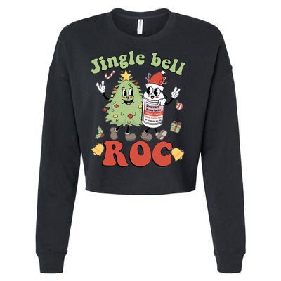Jingle Bell Roc Icu Nurse Christmas Intensive Care Unit Gift Cropped Pullover Crew