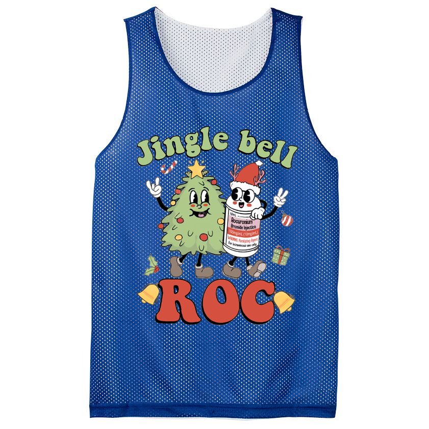 Jingle Bell Roc Icu Nurse Christmas Intensive Care Unit Gift Mesh Reversible Basketball Jersey Tank