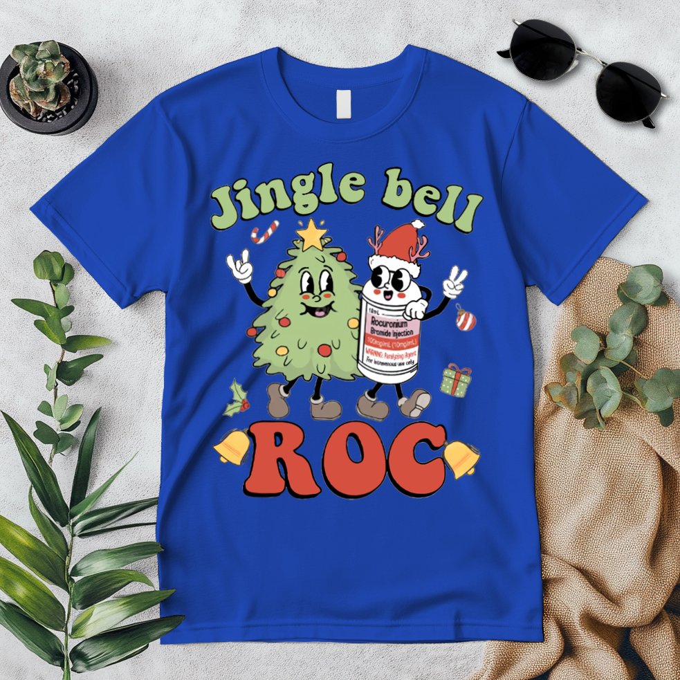 Jingle Bell Roc Icu Nurse Christmas Intensive Care Unit Gift Premium T-Shirt