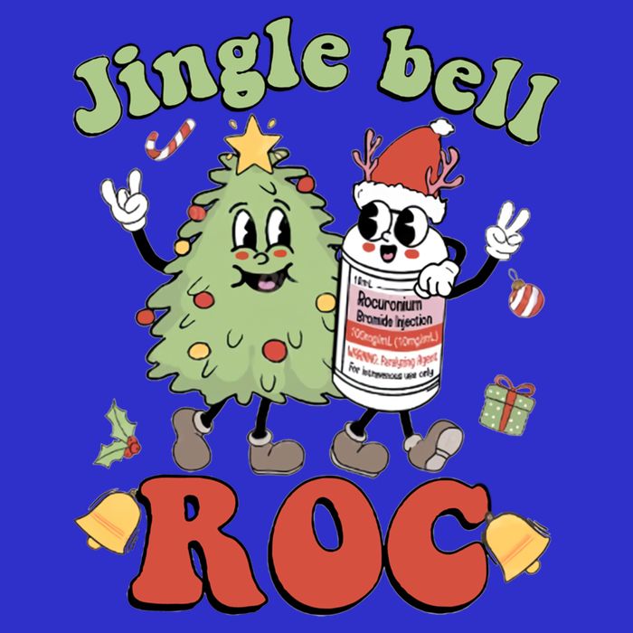 Jingle Bell Roc Icu Nurse Christmas Intensive Care Unit Gift Baby Bodysuit