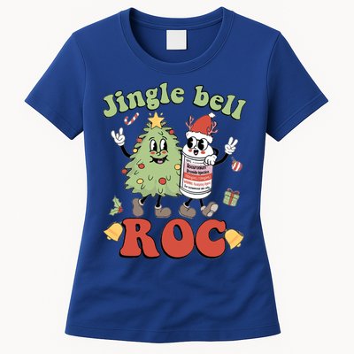 Jingle Bell Roc Icu Nurse Christmas Intensive Care Unit Gift Womens T-Shirt