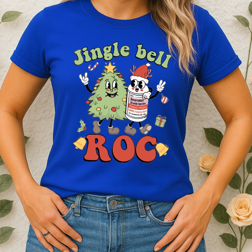 Jingle Bell Roc Icu Nurse Christmas Intensive Care Unit Gift Womens T-Shirt