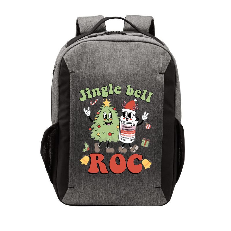 Jingle Bell Roc Icu Nurse Christmas Intensive Care Unit Gift Vector Backpack