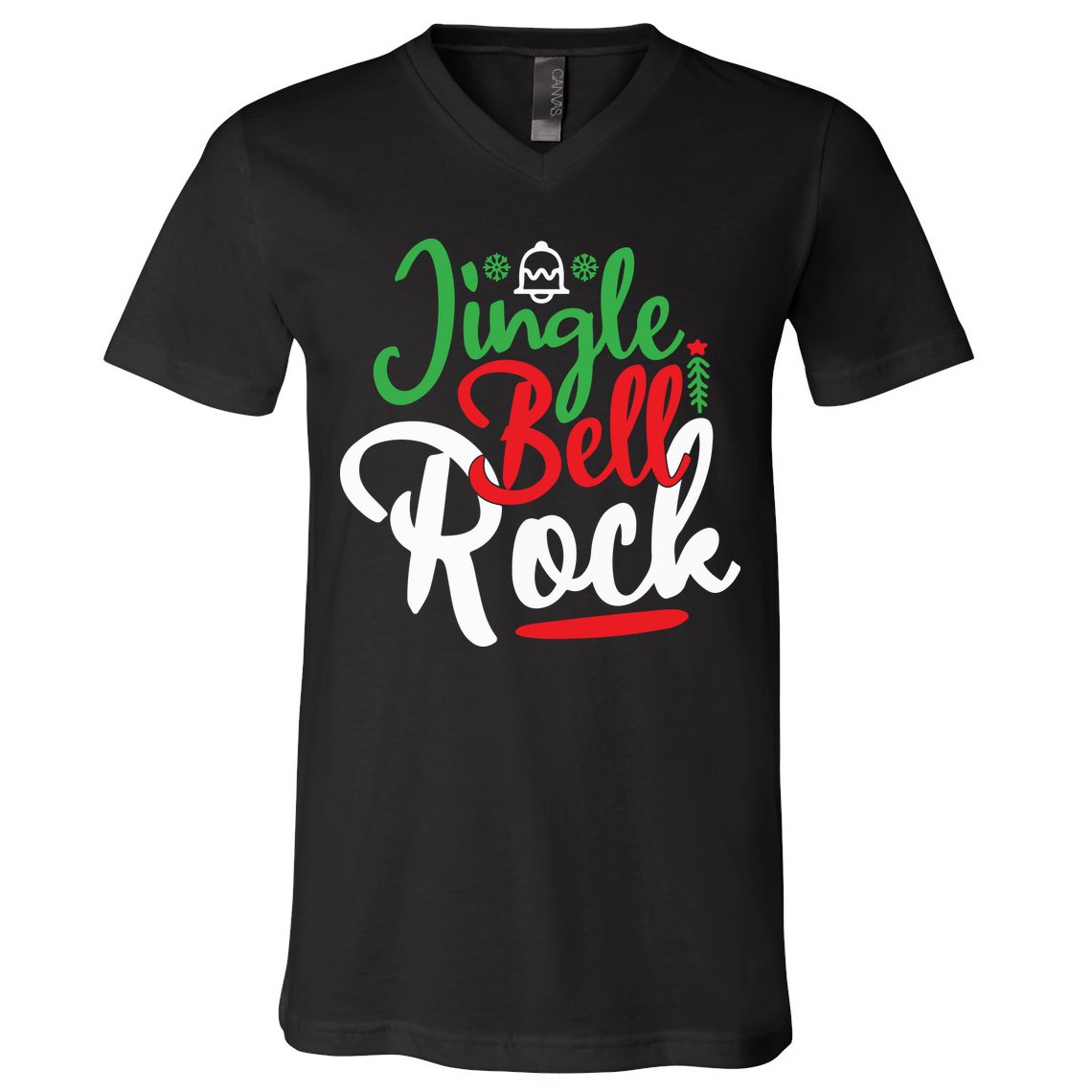 Jingle Bell Rock Christmas V-Neck T-Shirt