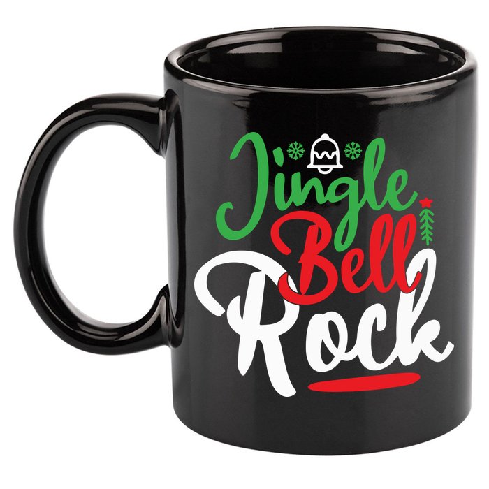 Jingle Bell Rock Christmas 11oz C Handle Ceramic Mug
