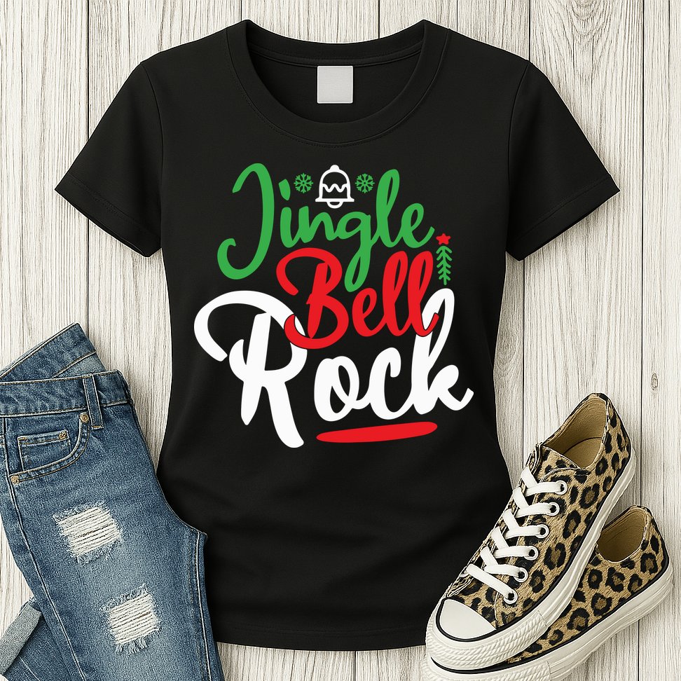 Jingle Bell Rock Christmas Womens T-Shirt
