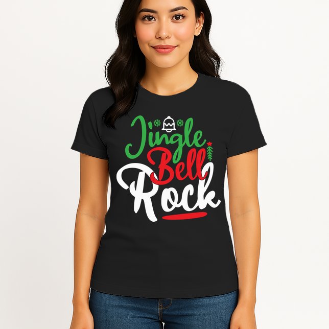 Jingle Bell Rock Christmas Womens T-Shirt