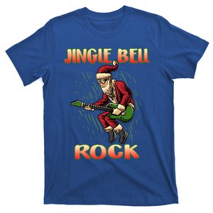 Jingle Bell Rock Christmas Santa Guitarist Gift T-Shirt