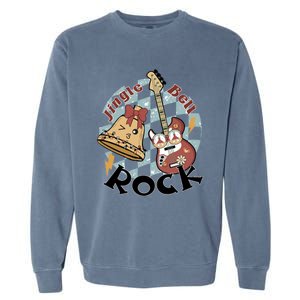 Jingle Bell Rock Hippie Christmas Christmas Vibes Gift Garment-Dyed Sweatshirt