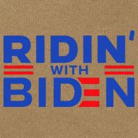 Joe Biden Ridin With Biden Riding With Biden Cotton Canvas Backpack