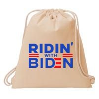 Joe Biden Ridin With Biden Riding With Biden Drawstring Bag