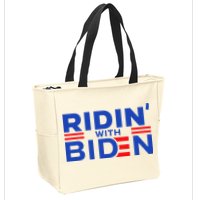 Joe Biden Ridin With Biden Riding With Biden Zip Tote Bag