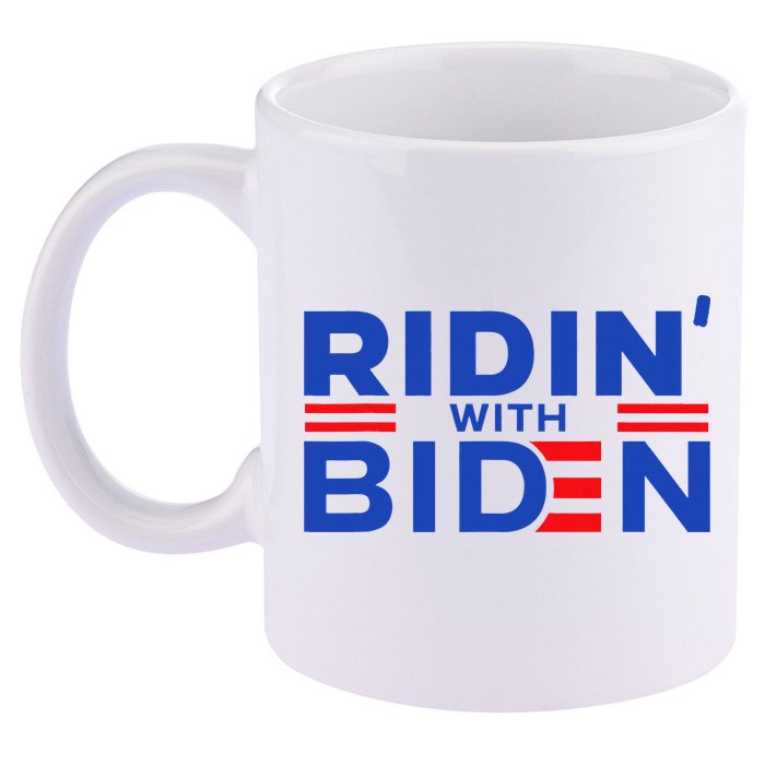 Joe Biden Ridin With Biden Riding With Biden 11oz C Handle Ceramic Mug