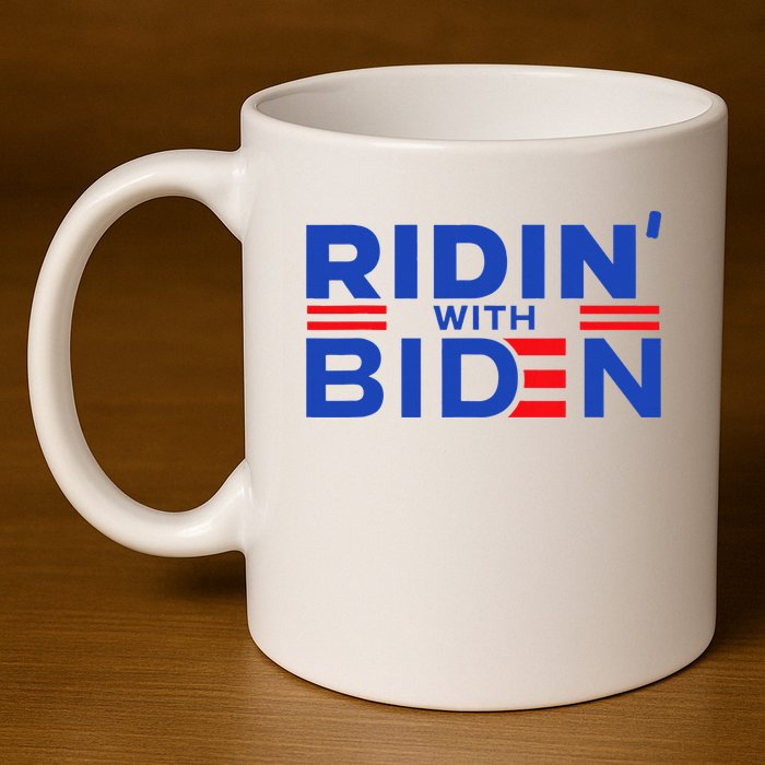 Joe Biden Ridin With Biden Riding With Biden 11oz C Handle Ceramic Mug