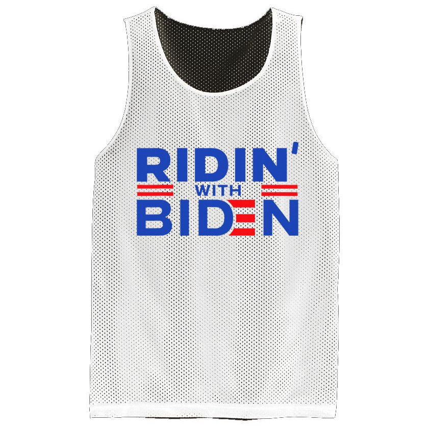 Joe Biden Ridin With Biden Riding With Biden Mesh Reversible Basketball Jersey Tank