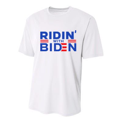 Joe Biden Ridin With Biden Riding With Biden Youth Performance Sprint T-Shirt