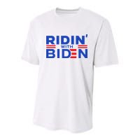 Joe Biden Ridin With Biden Riding With Biden Youth Performance Sprint T-Shirt
