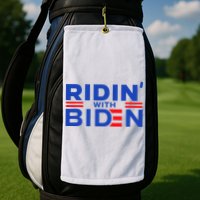 Joe Biden Ridin With Biden Riding With Biden Golf Towel