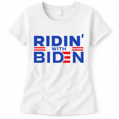 Joe Biden Ridin With Biden Riding With Biden Womens T-Shirt
