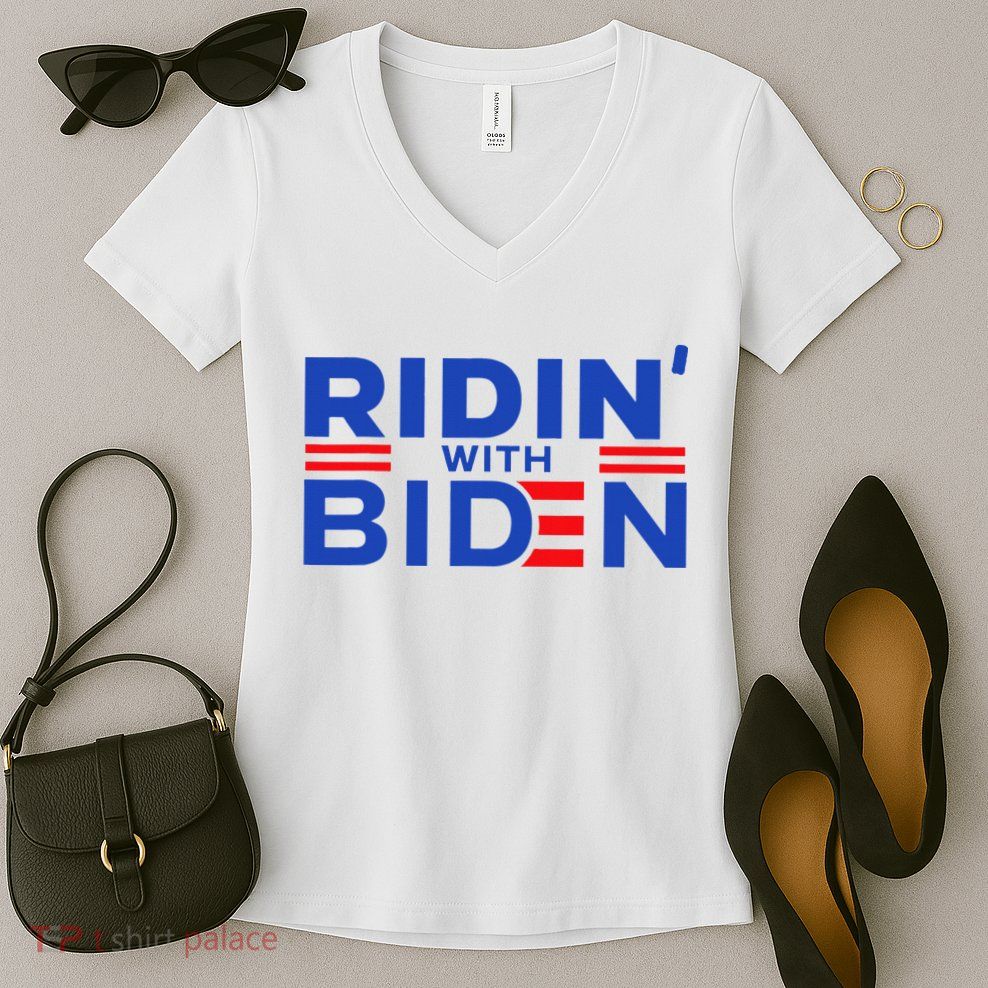 Joe Biden Ridin With Biden Riding With Biden Women's V-Neck T-Shirt