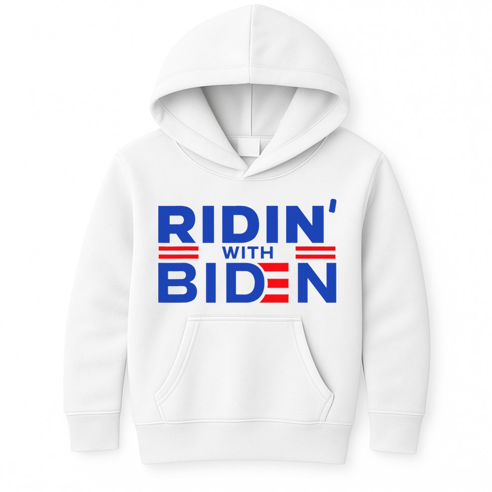Joe Biden Ridin With Biden Riding With Biden Kids Hoodie