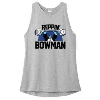 Jamaal Bowman Reppin Bowman Ladies PosiCharge Tri-Blend Wicking Tank