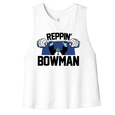 Jamaal Bowman Reppin Bowman Women's Racerback Cropped Tank