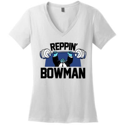 Jamaal Bowman Reppin Bowman Women's V-Neck T-Shirt