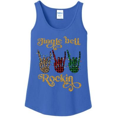 Jingle Bell Rockin Merry Christmas Santa Rock Fan Funny Gift Xmas Gift Ladies Essential Tank