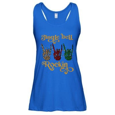 Jingle Bell Rockin Merry Christmas Santa Rock Fan Funny Gift Xmas Gift Ladies Essential Flowy Tank