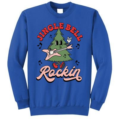 Jingle Bell Rockin Groovy Retro Christmas Xmas Tree Gift Sweatshirt