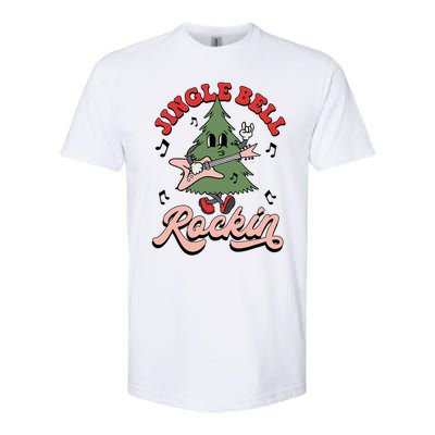 Jingle Bell Rockin Groovy Retro Christmas Xmas Tree Gift Softstyle CVC T-Shirt