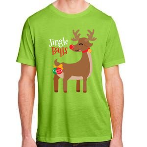 Jingle Balls Reindeer Naughty Friend Christmas Gift Great Gift Adult ChromaSoft Performance T-Shirt