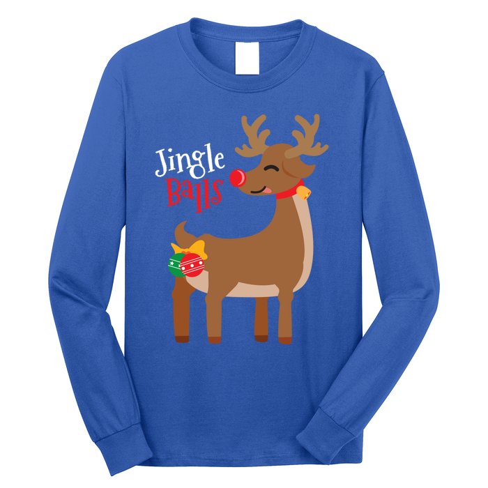 Jingle Balls Reindeer Naughty Friend Christmas Gift Great Gift Long Sleeve Shirt