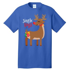 Jingle Balls Reindeer Naughty Friend Christmas Gift Great Gift Tall T-Shirt