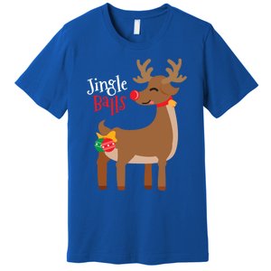 Jingle Balls Reindeer Naughty Friend Christmas Gift Great Gift Premium T-Shirt