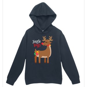 Jingle Balls Reindeer Naughty Friend Christmas Gift Great Gift Urban Pullover Hoodie