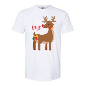 Jingle Balls Reindeer Naughty Friend Christmas Gift Great Gift Softstyle CVC T-Shirt