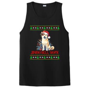 Jindo Bell Rock Cute Xmas Jindo Dog Santa Christmas Puns Cool Gift PosiCharge Competitor Tank