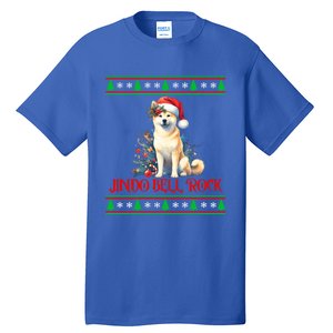 Jindo Bell Rock Cute Xmas Jindo Dog Santa Christmas Puns Cool Gift Tall T-Shirt