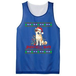 Jindo Bell Rock Cute Xmas Jindo Dog Santa Christmas Puns Cool Gift Mesh Reversible Basketball Jersey Tank